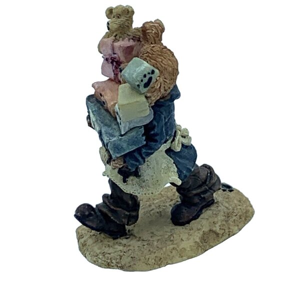 Boyds Town Village “Ted E. Bear with Junior” Figurine - 2000 - TBC Collectible - Picture 4 of 5